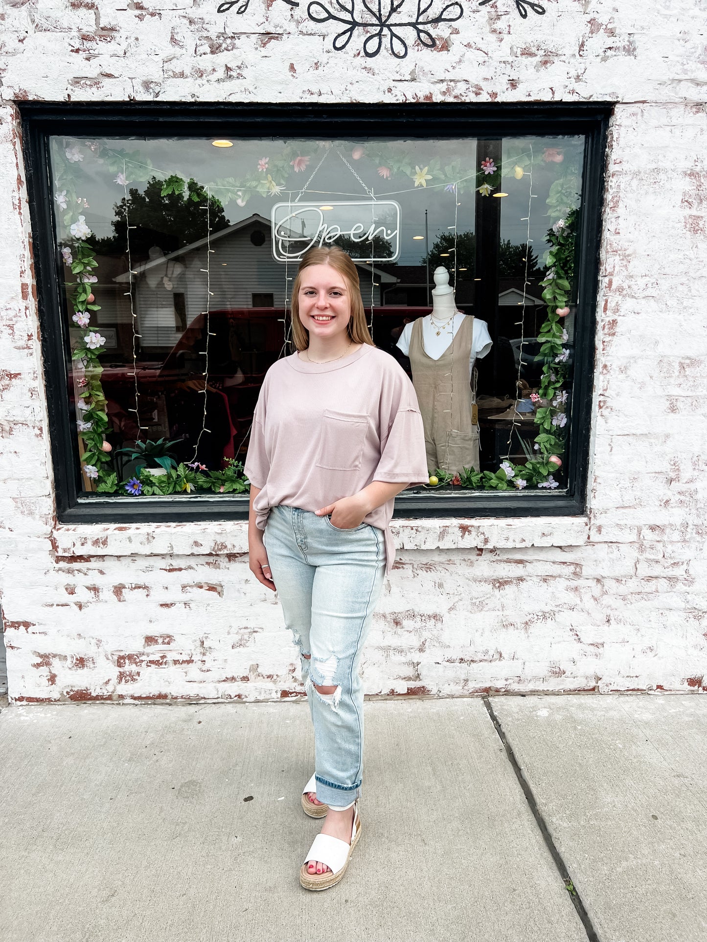 Ribbed Relaxed Bf Shirt