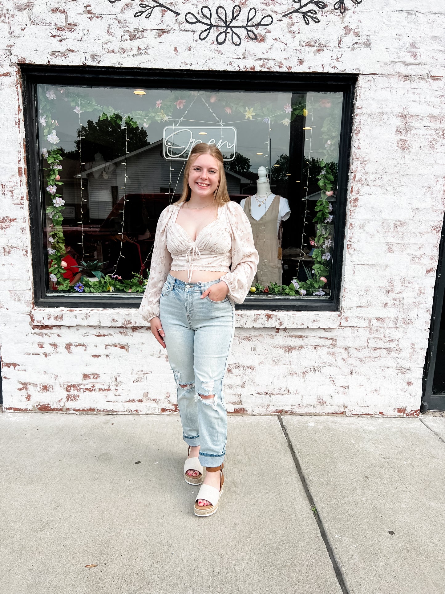 Flora Cropped Blouse