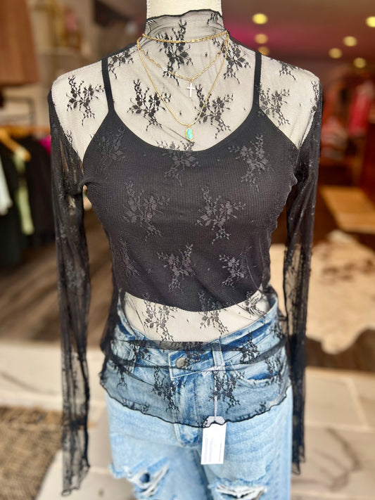 Mesh Lace Top