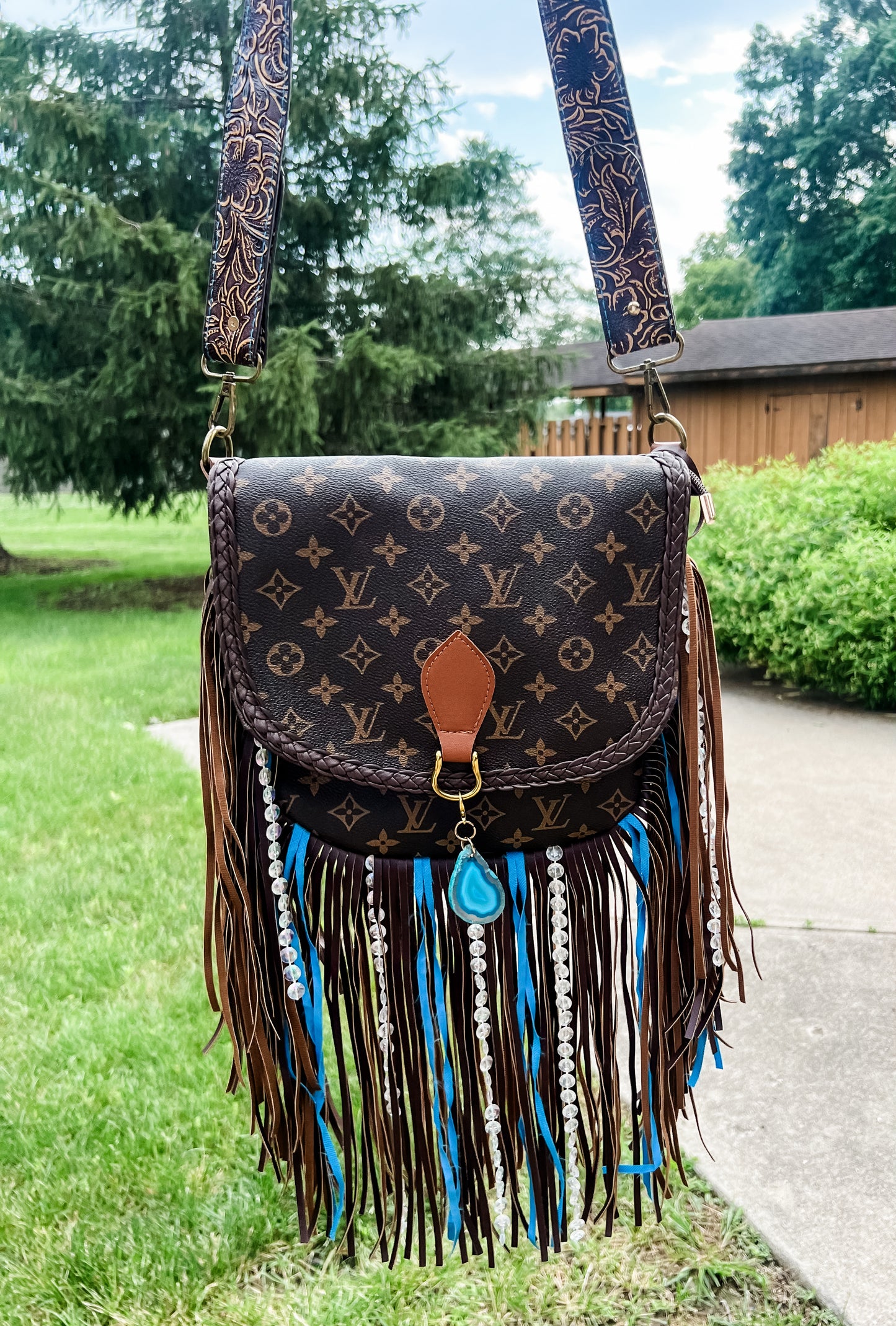 LV Fringe Crossbody Purse