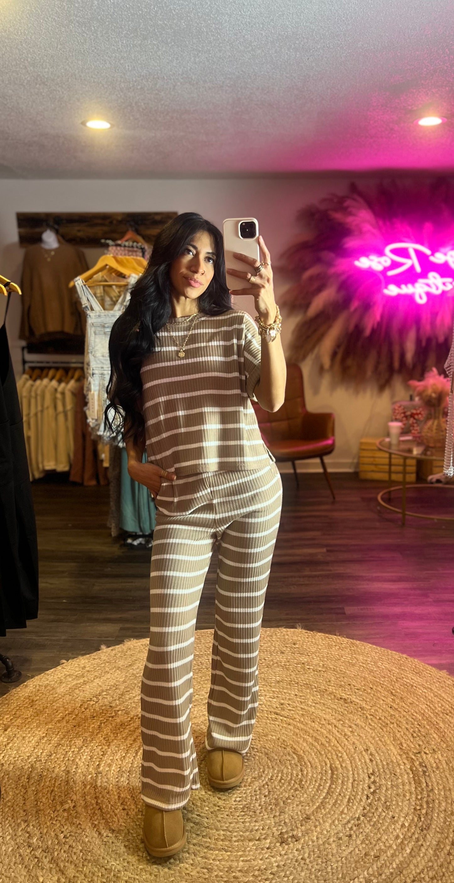 Casual Stripped Pants